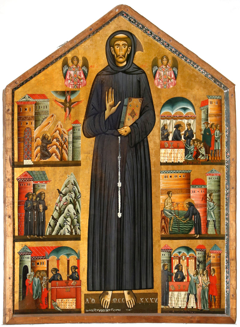 San Francisco y seis escenas de su vida - Bonaventura Berlinghieri