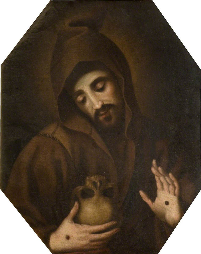 San Francisco meditando sobre la muerte - Francisco Ribalta