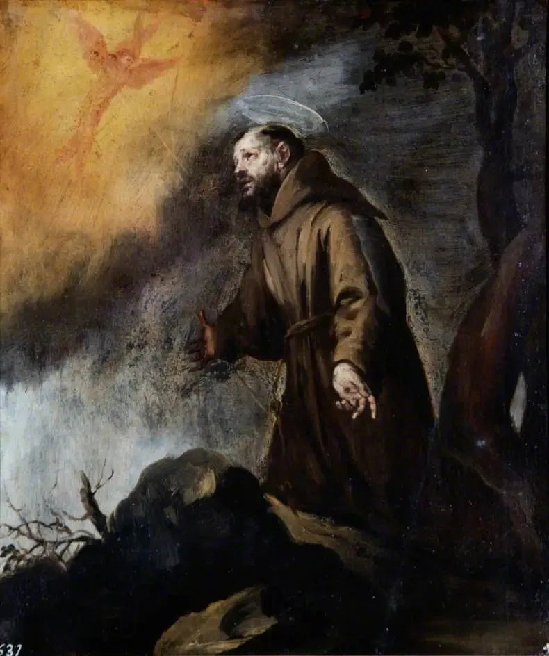 San Francisco recibiendo los estigmas - Bartolomé Esteban Murillo