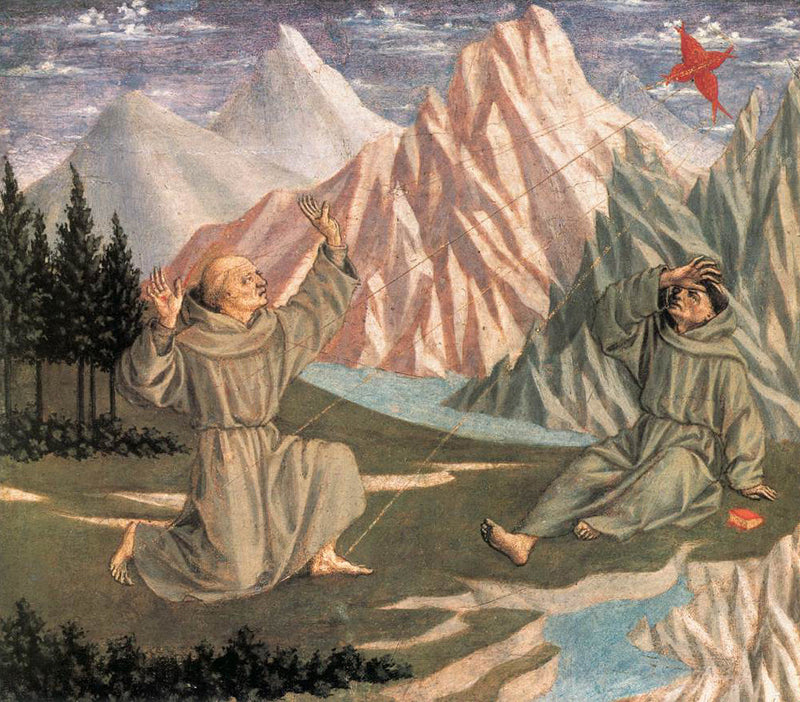 San Francisco recibiendo los estigmas - Domenico Veneziano