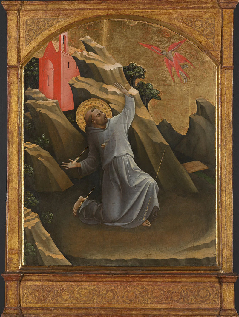 San Francisco recibiendo los estigmas - Lorenzo Monaco