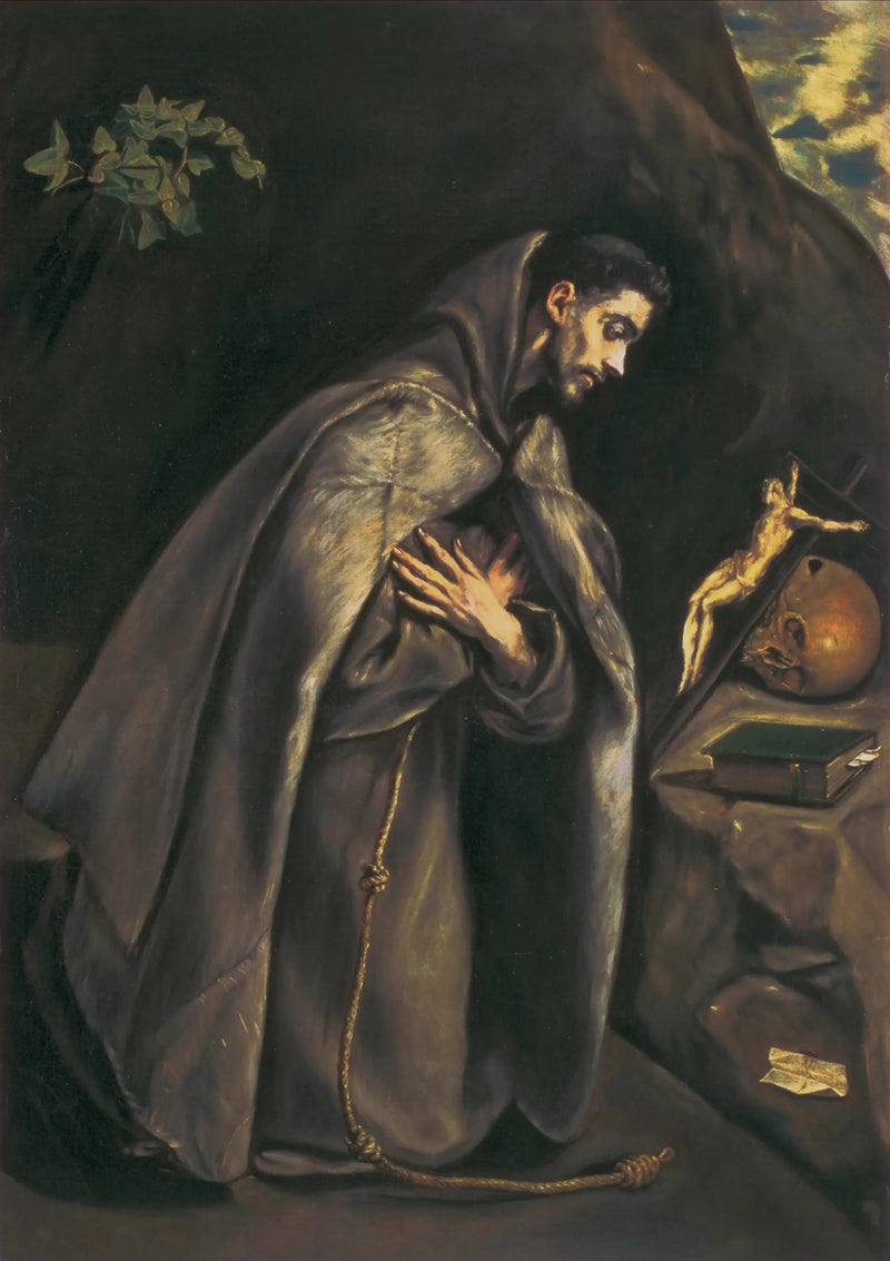San Francisco venerando el Crucifijo - El Greco