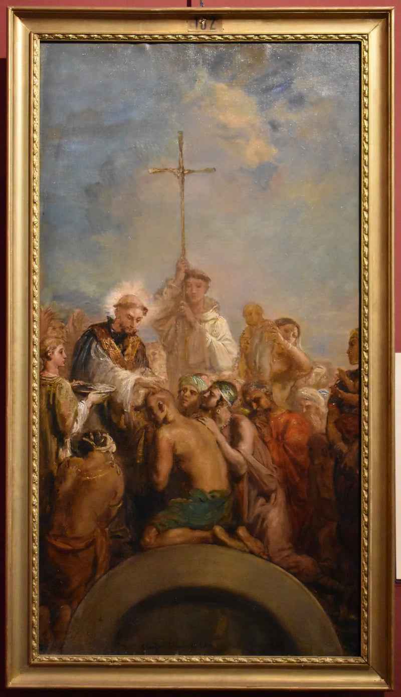 San Francisco Javier bautizando a los indígenas - Théodore Chassériau