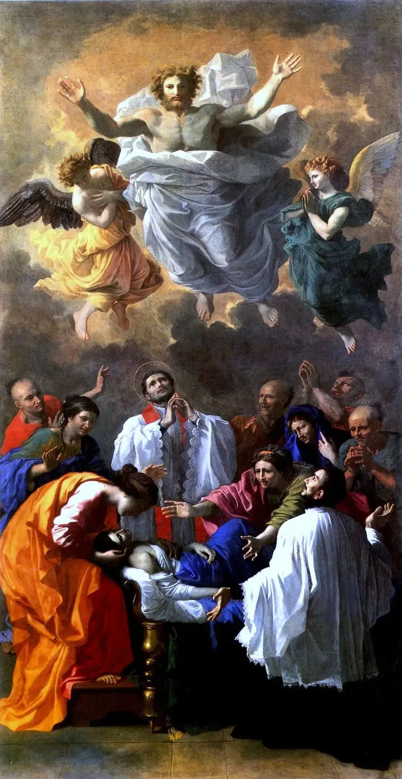 San Francisco Javier devolviendo a la vida a la hija de un habitante de Cangoxima, en Japón - Nicolas Poussin