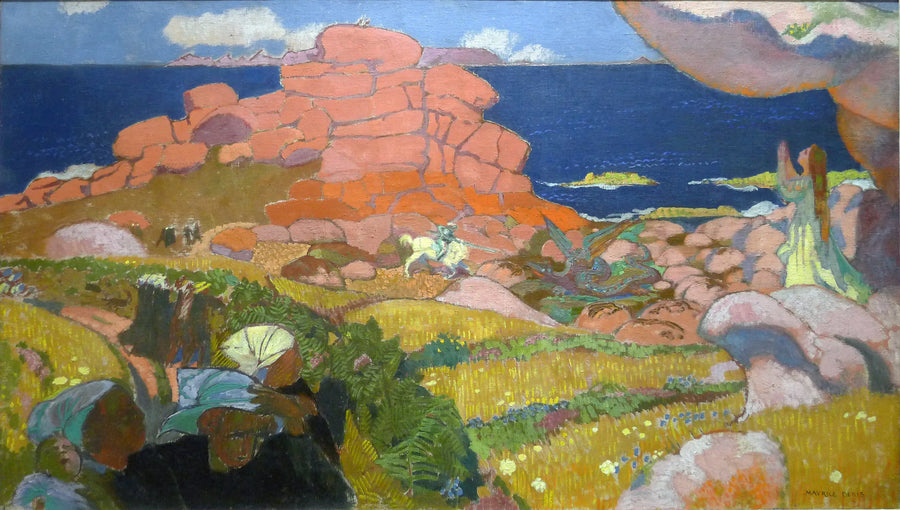 San Jorge en las rocas rojas - Maurice Denis