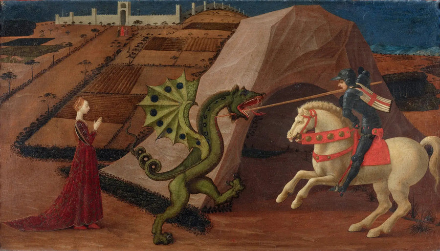 San Jorge matando al dragón - Paolo Uccello