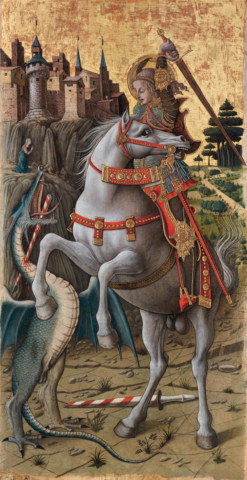 San Jorge matando al dragón - Carlo Crivelli