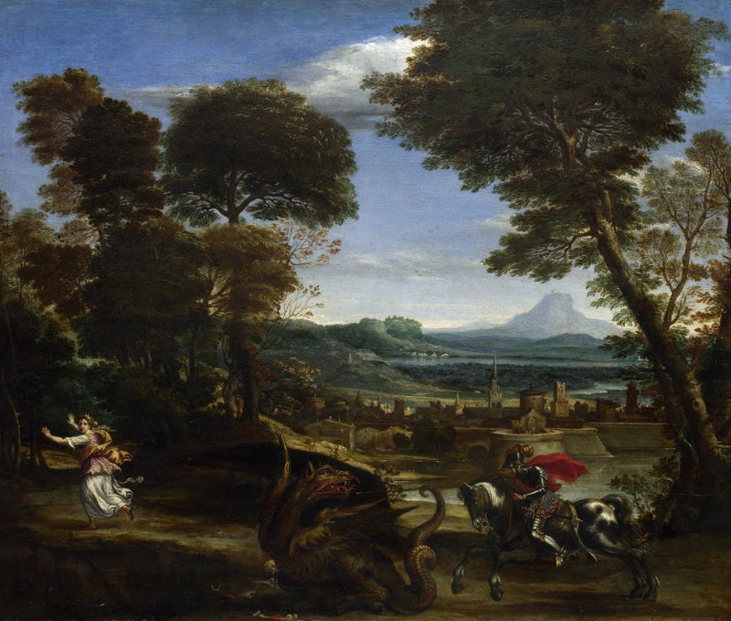 San Jorge matando al dragón - Domenichino