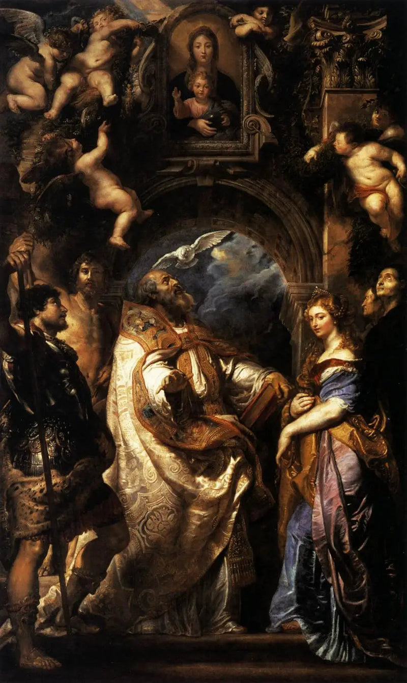 San Gregorio Magno con santos - Peter Paul Rubens