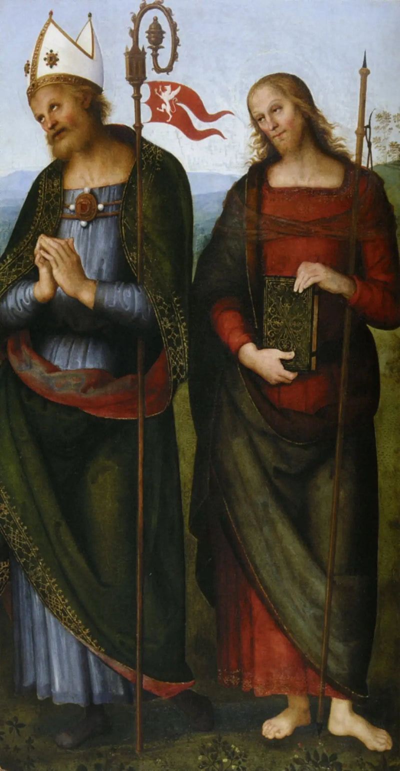 San Herculan y San Jacobo el Mayor - Pietro Perugino