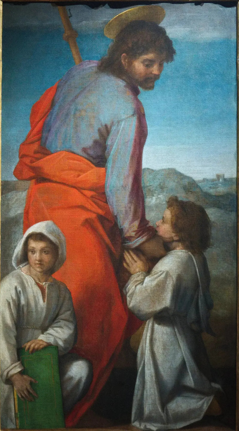 San Jacobo con dos niños - Andrea del Sarto