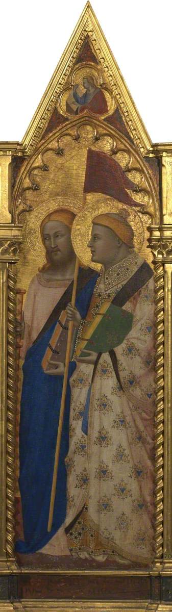 San Jacobo el Mayor y San Esteban (políptico, panel 5 de 5) - Bernardo Daddi