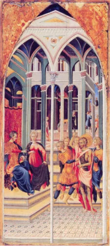 San Juan Bautista acusando a Herodes - Giovanni di Paolo