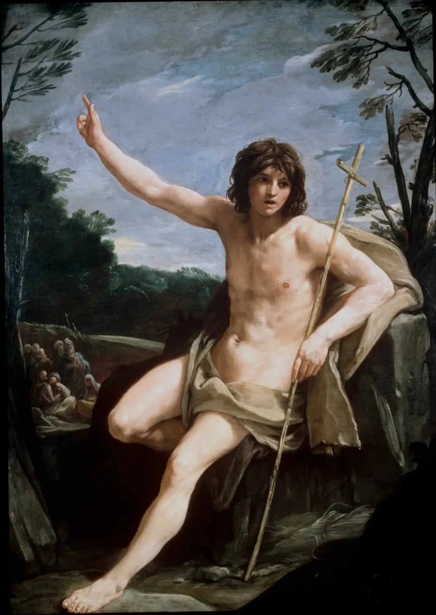 San Juan Bautista en el desierto - Guido Reni