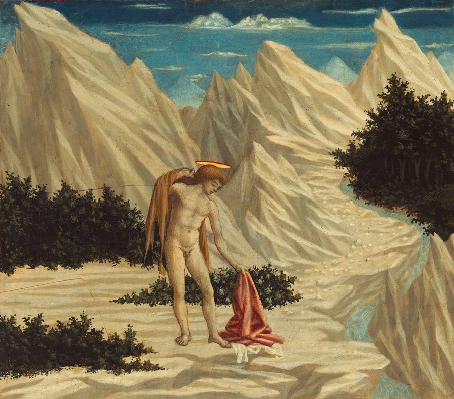 San Juan Bautista en el desierto - Domenico Veneziano