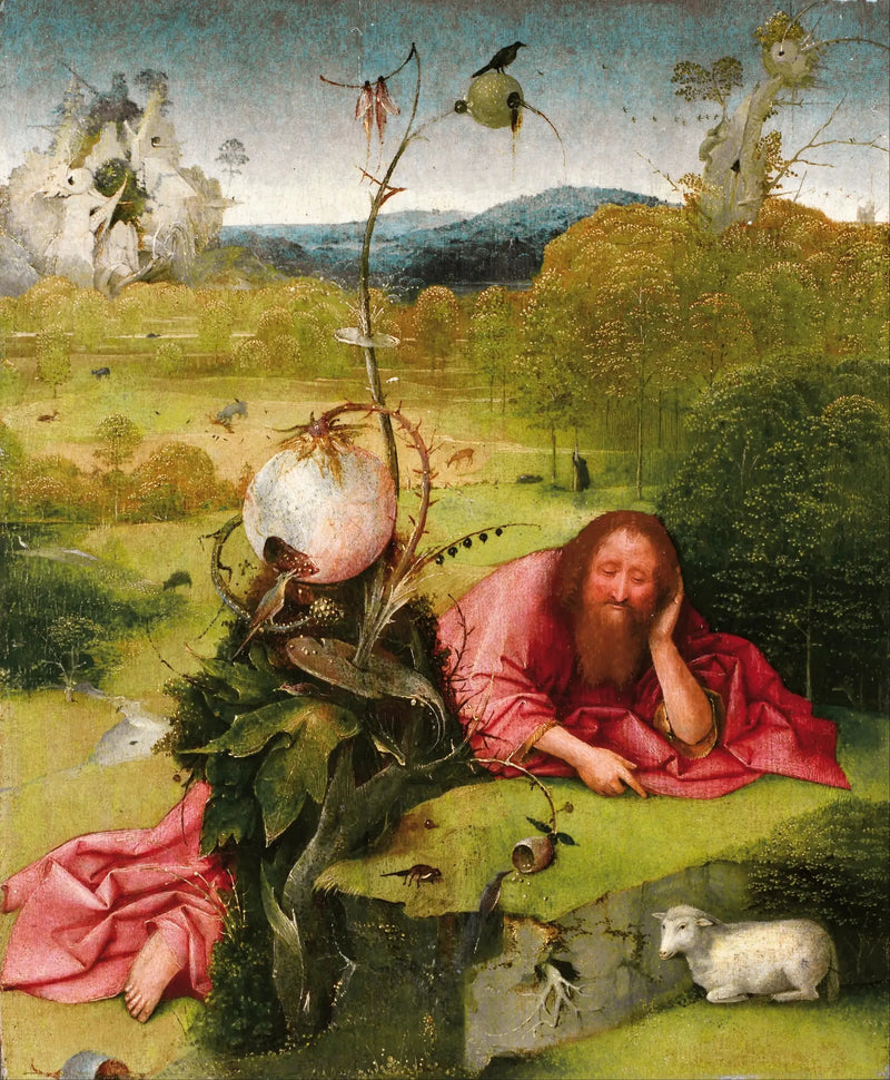 San Juan Bautista en el desierto - Hieronymus Bosch