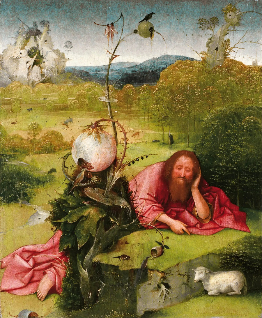 San Juan Bautista en el desierto - Hieronymus Bosch