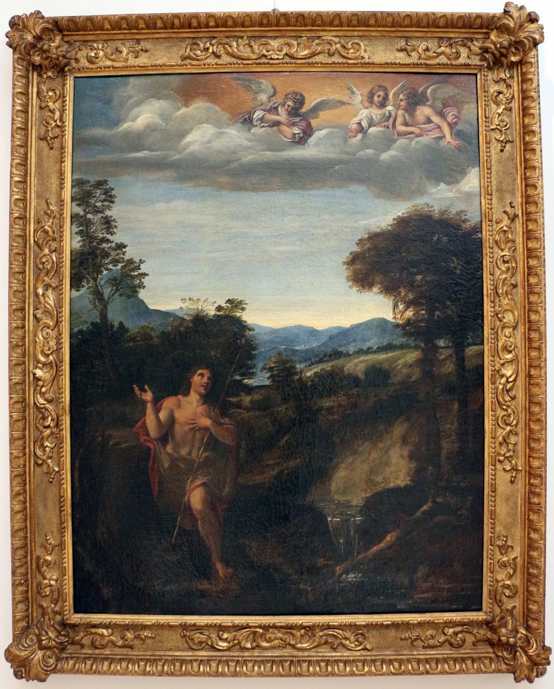 San Juan Bautista en un paisaje - Annibale Carracci