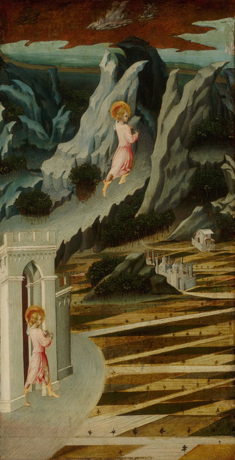 San Juan Bautista entrando en el desierto - Giovanni di Paolo