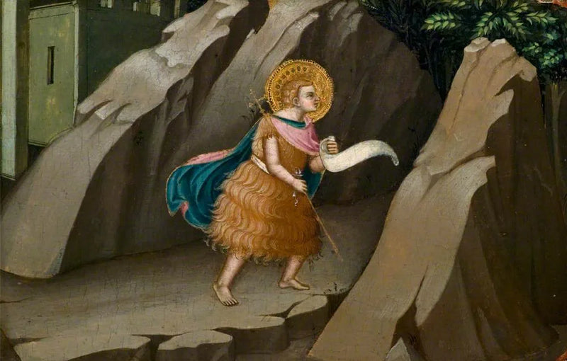 San Juan Bautista entrando en el desierto - Lorenzo Monaco