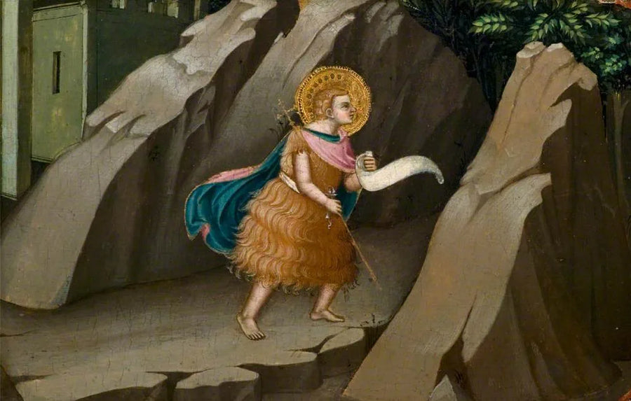 San Juan Bautista entrando en el desierto - Lorenzo Monaco