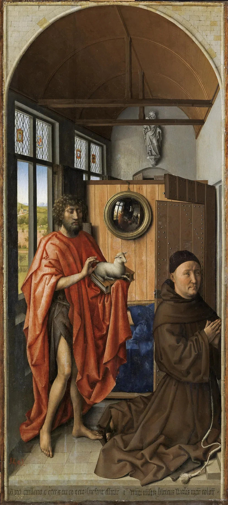 San Juan Bautista y el maestro franciscano Enrique de Werl - Robert Campin