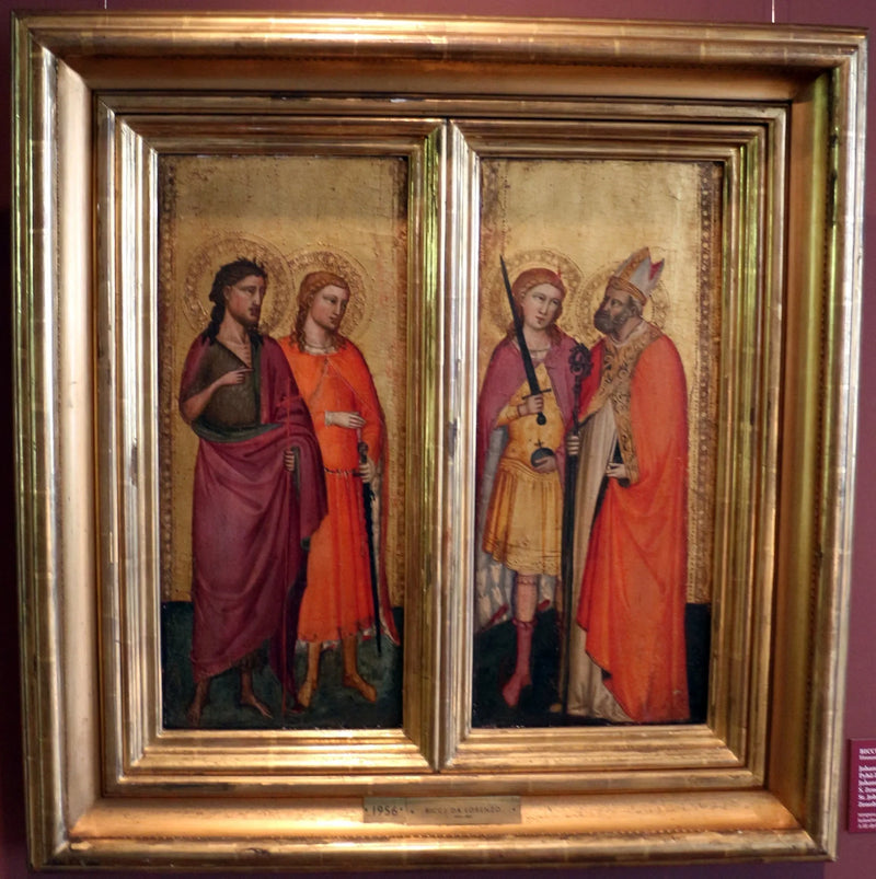 San Juan Bautista y los santos Julián, Zénobe y Miguel - Bicci di Lorenzo