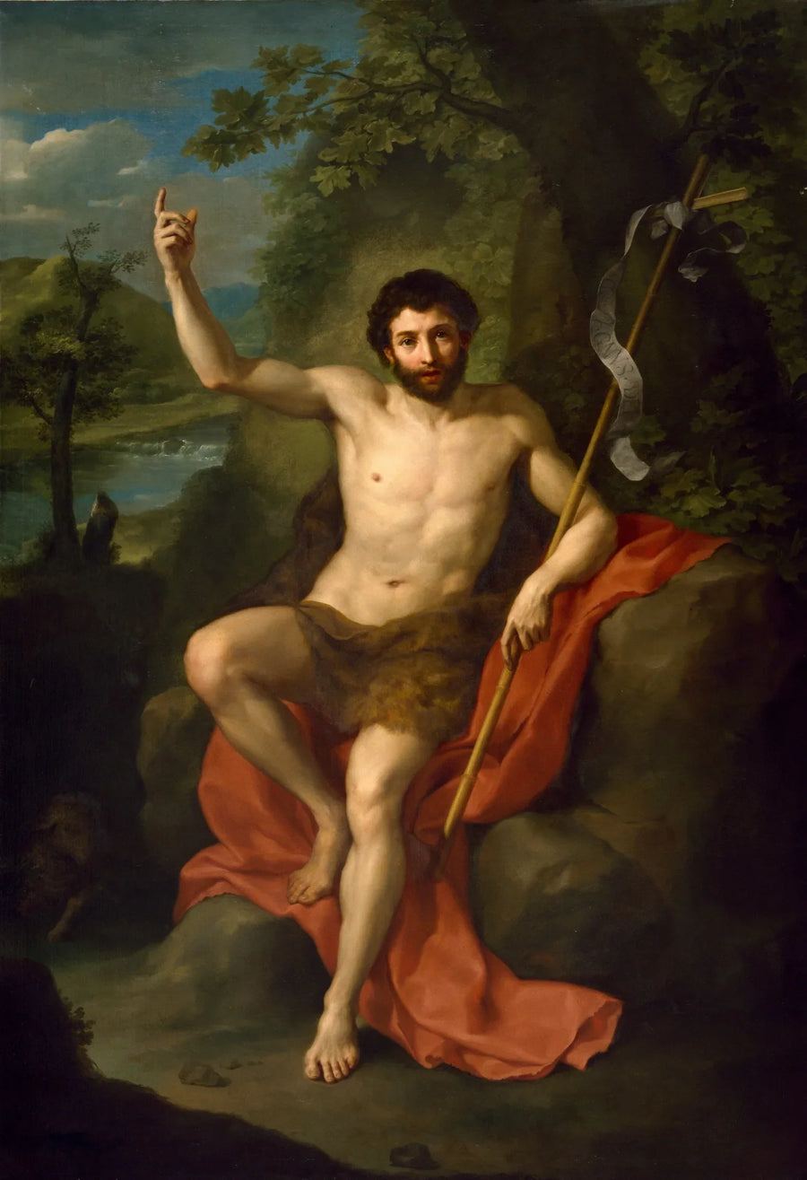 San Juan Bautista predicando en el desierto - Anton Raphael Mengs