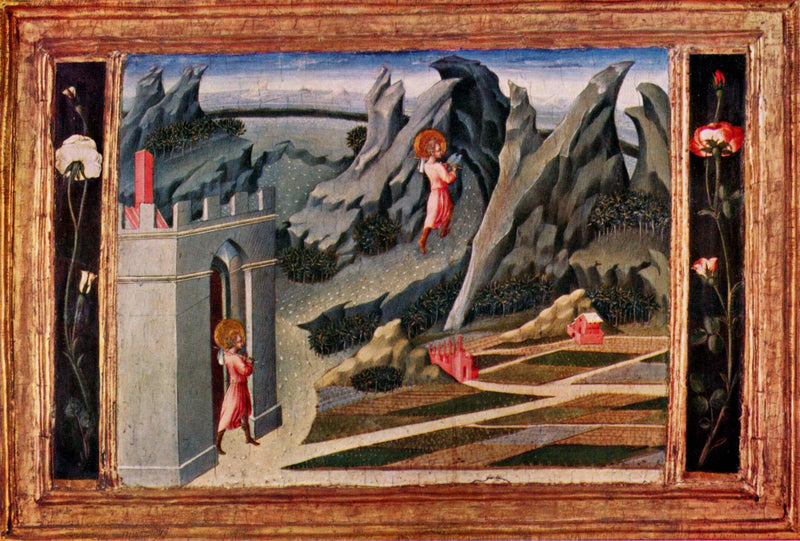 San Juan Bautista se retira en el desierto - Giovanni di Paolo