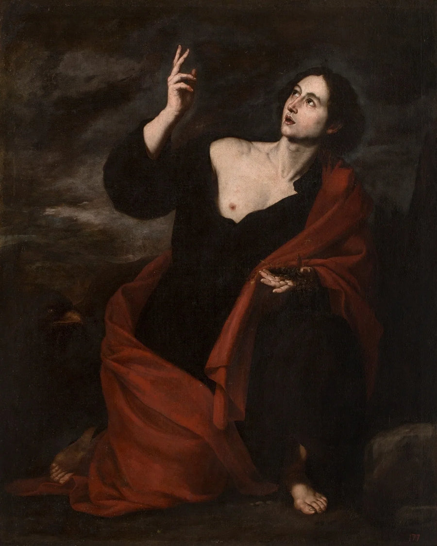 San Juan Evangelista en Patmos - Jusepe de Ribera