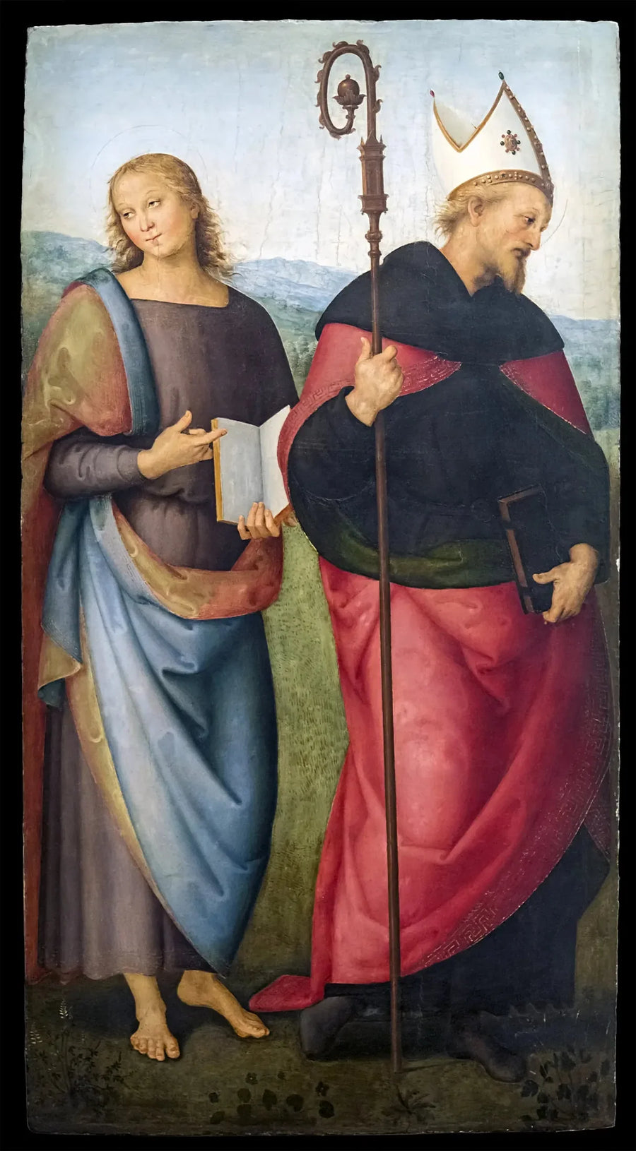 San Juan Evangelista y San Agustín - Pietro Perugino