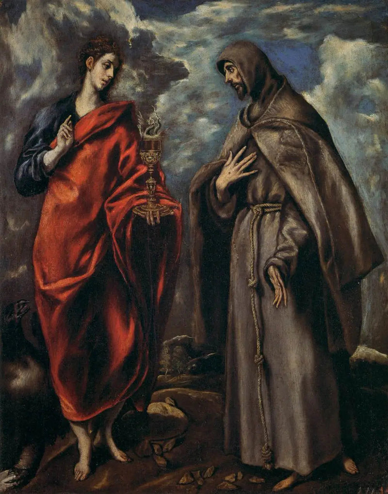 San Juan Evangelista y San Francisco - El Greco