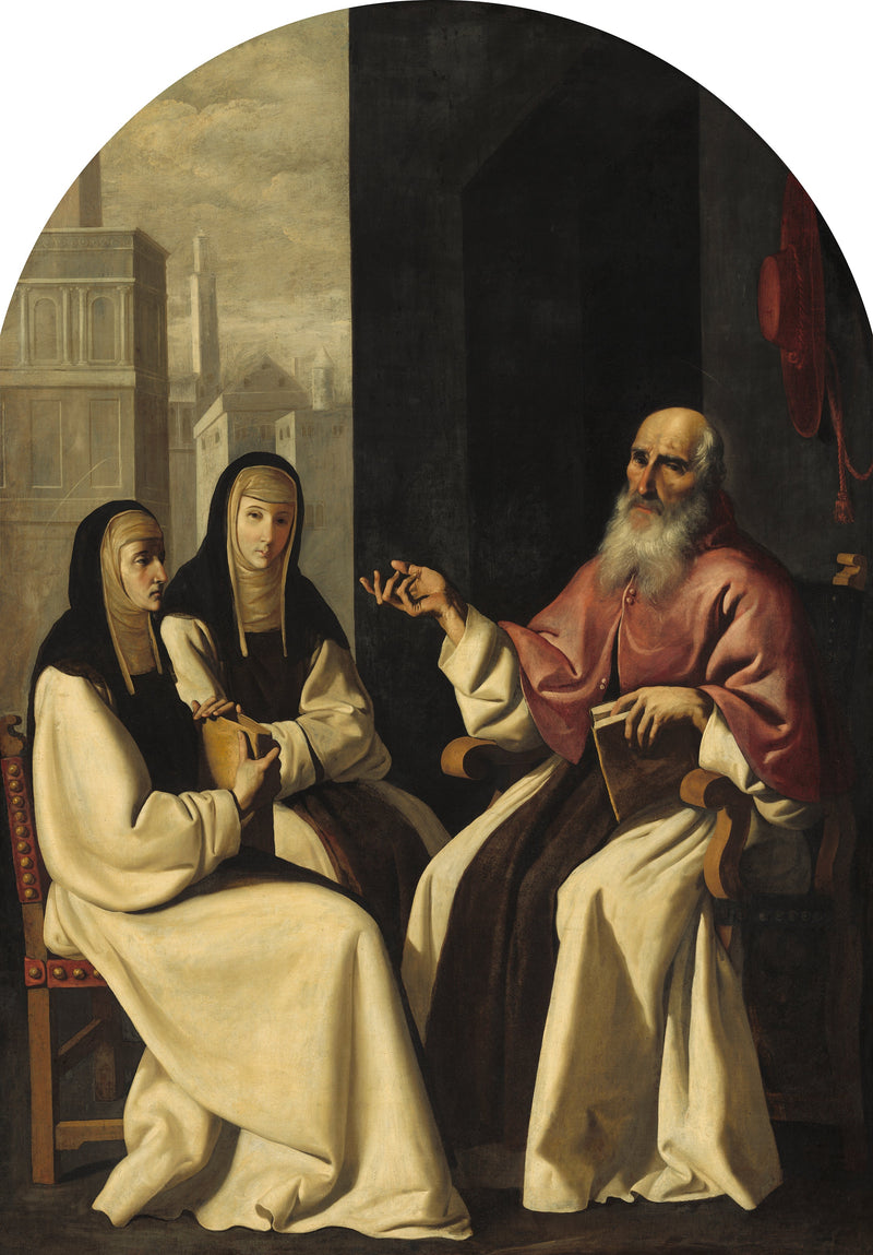 San Jerónimo con Santa Paula y Santa Eustociana - Francisco de Zurbarán