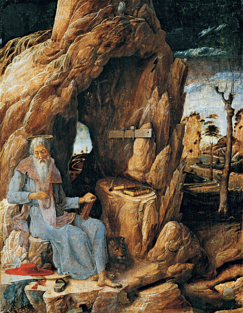 San Jerónimo en el desierto - Andrea Mantegna