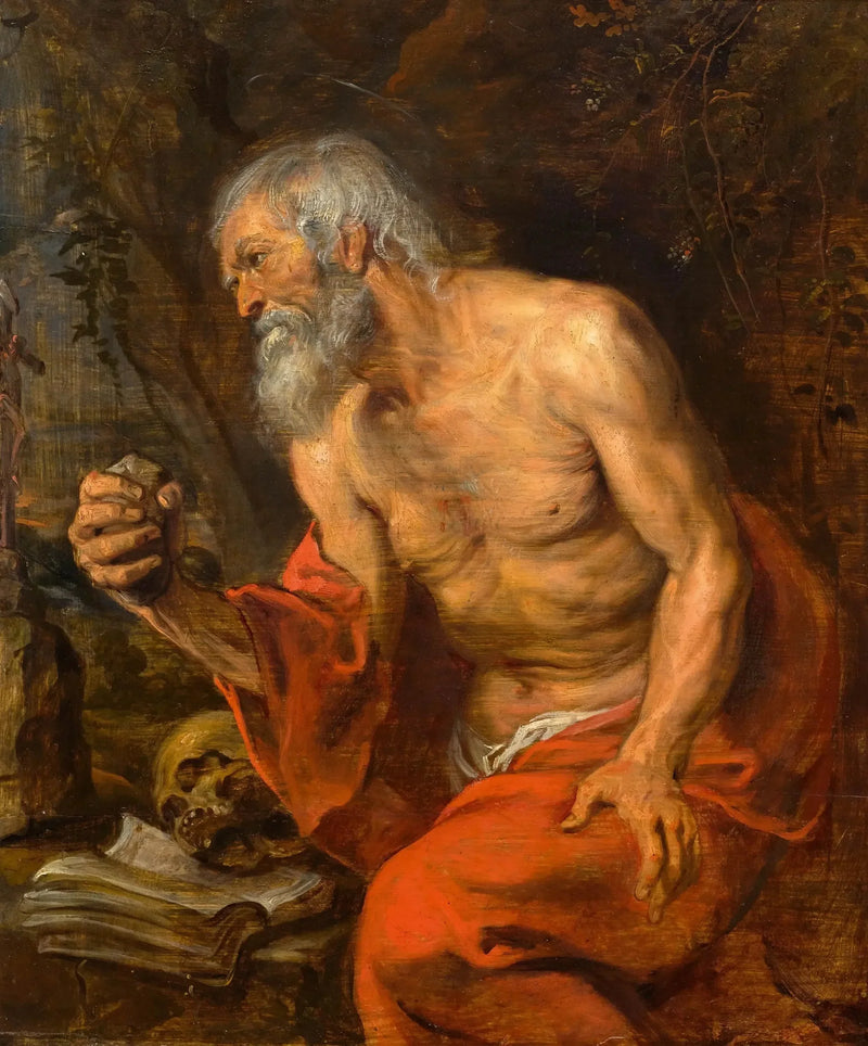 San Jerónimo en el desierto - Antoine van Dyck