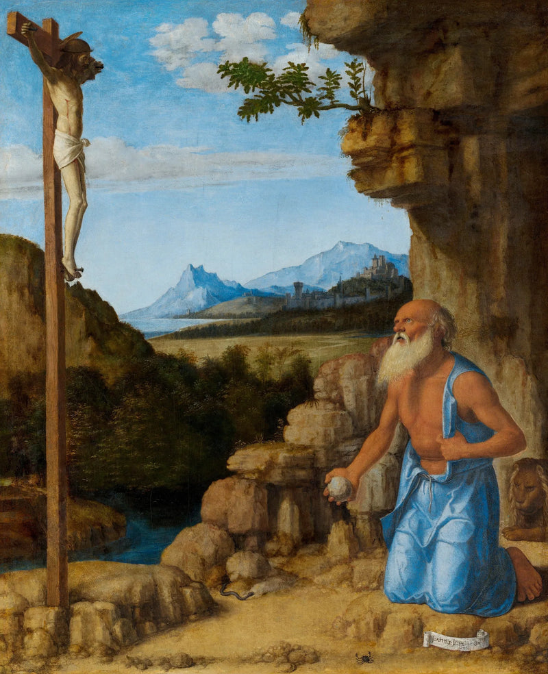 San Jerónimo en el desierto - Cima da Conegliano
