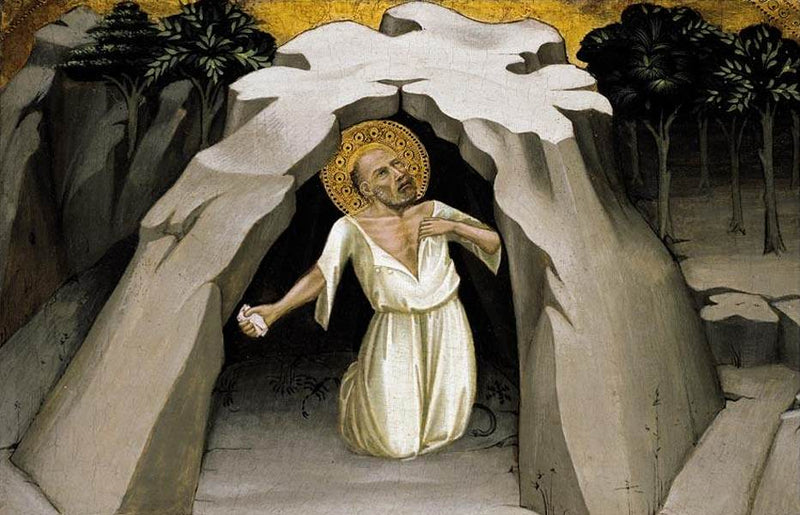 San Jerónimo en el desierto - Lorenzo Monaco