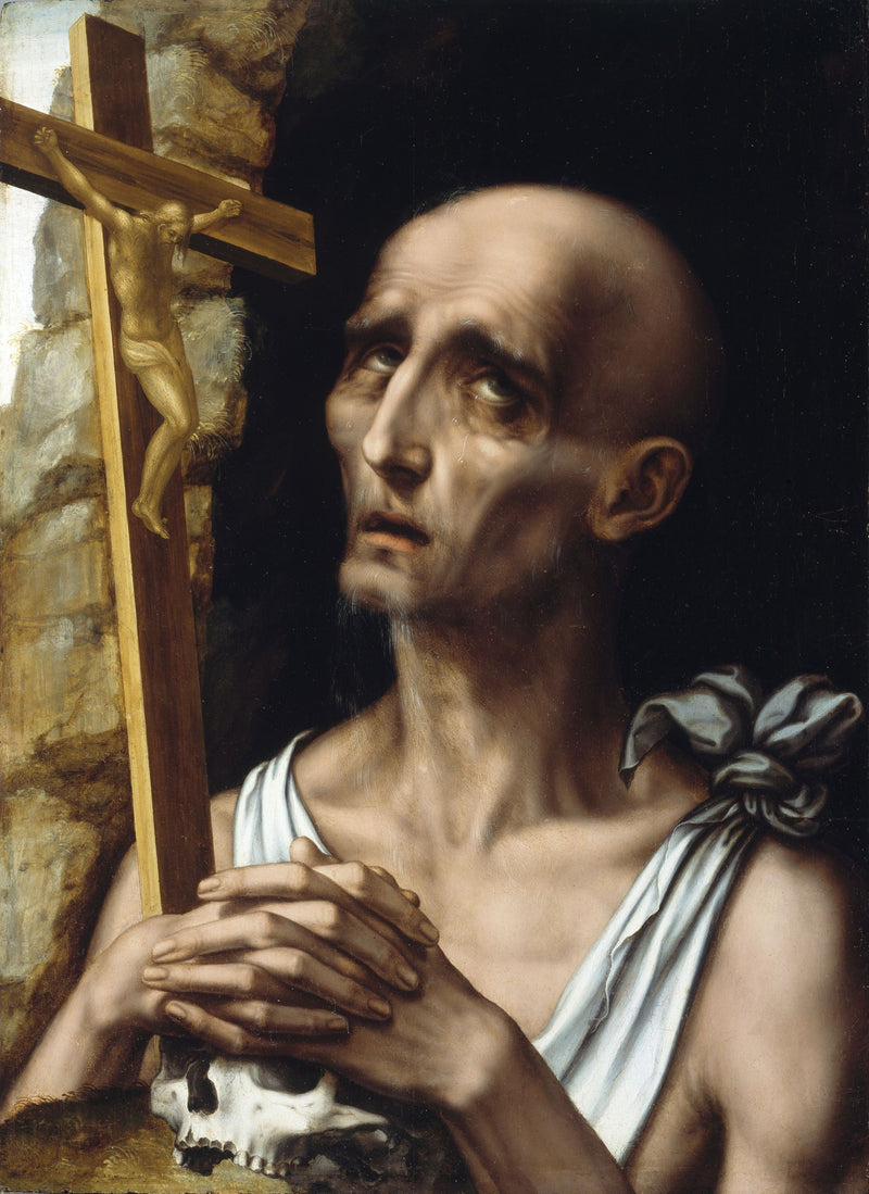 San Jerónimo en el desierto - Luis de Morales