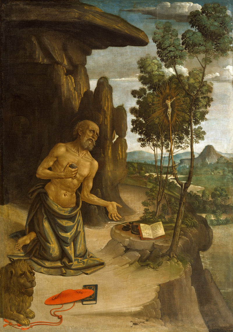 San Jerónimo en el desierto - Pinturicchio