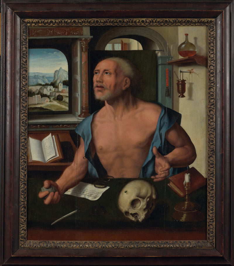 San Jerónimo en su celda - Joos van Cleve