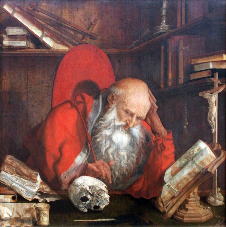 San Jerónimo en su celda - Marinus van Reymerswale