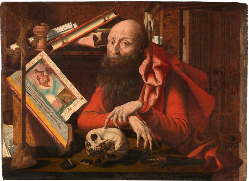 San Jerónimo en su estudio - Marinus van Reymerswale