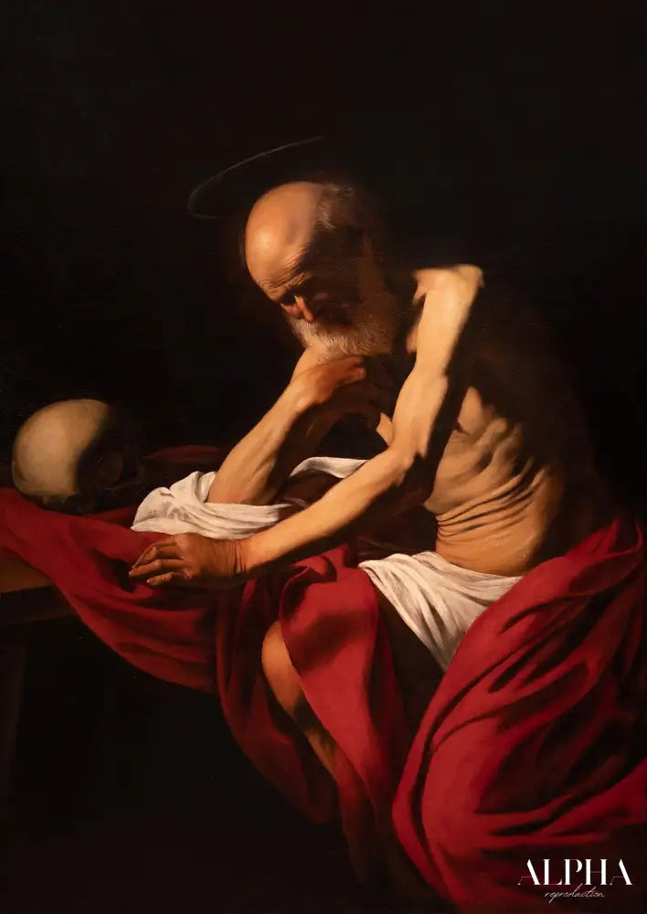 Saint Jérôme en méditation - Le Caravage Reproductions de tableaux à la peinture à l’huile