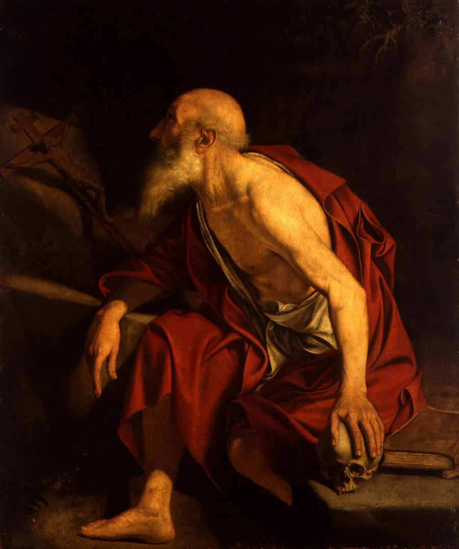 San Jerónimo en oración - Orazio Gentileschi