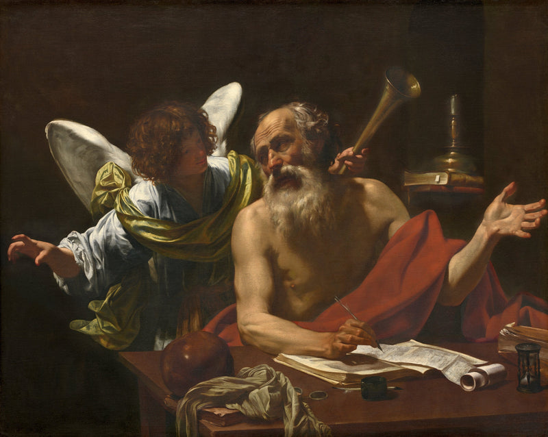 San Jerónimo y el Ángel - Simon Vouet