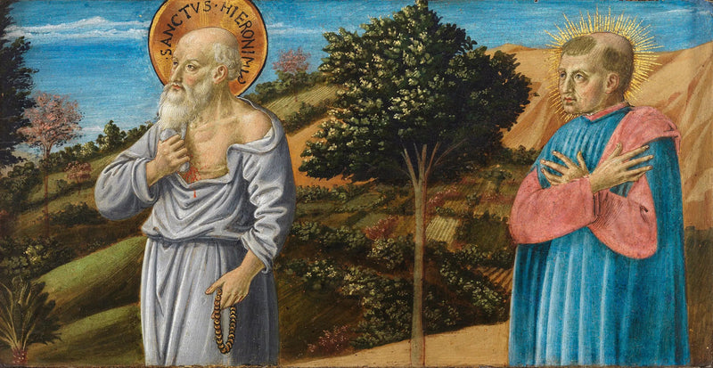 San Jerónimo y el bienaventurado Bartolo Buompedoni de San Giminiano - Benozzo Gozzoli