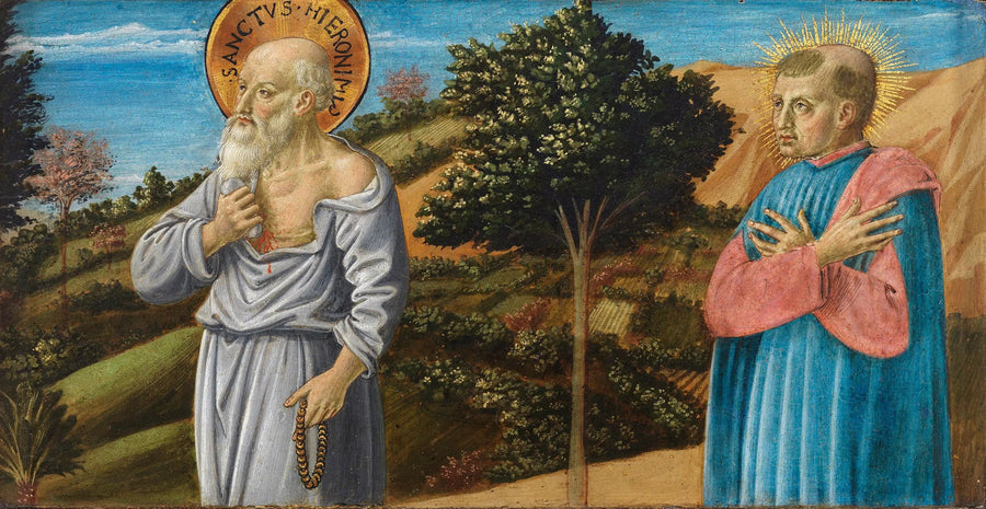 San Jerónimo y el bienaventurado Bartolo Buompedoni de San Giminiano - Benozzo Gozzoli