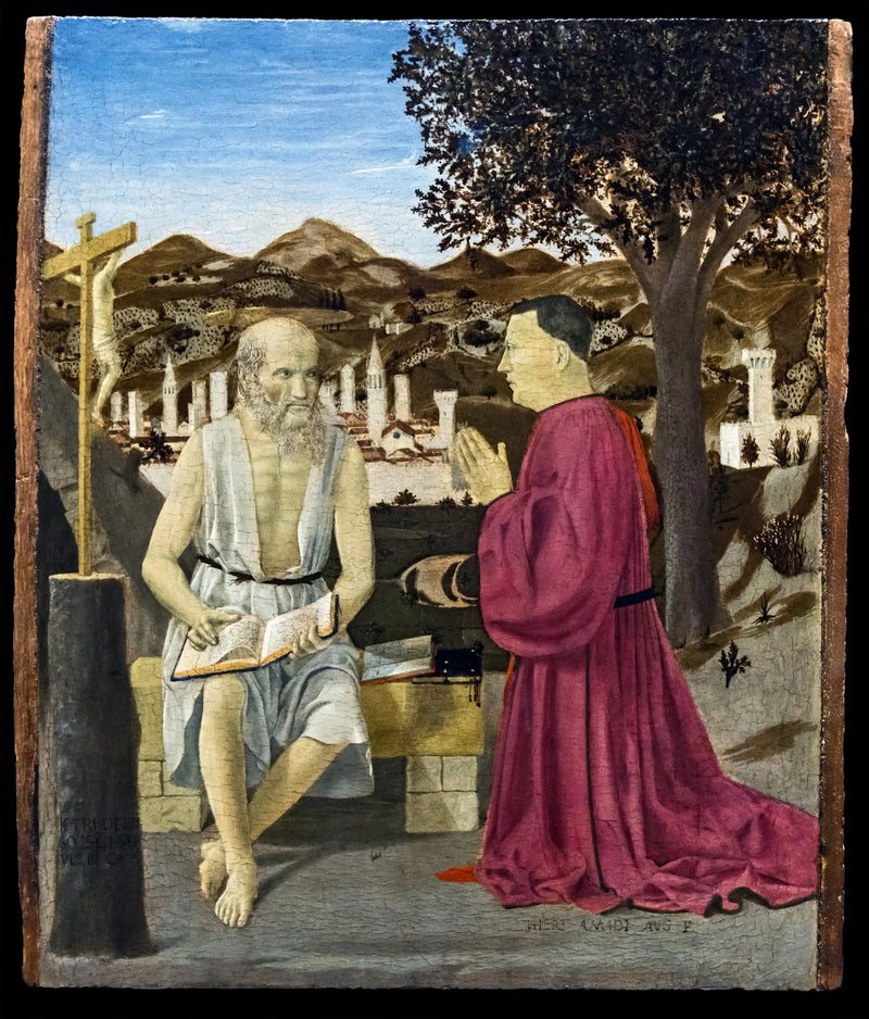 San Jerónimo y el donante Girolamo Amadi - Piero della Francesca