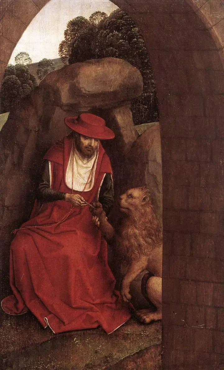 San Jerónimo y el León - Hans Memling