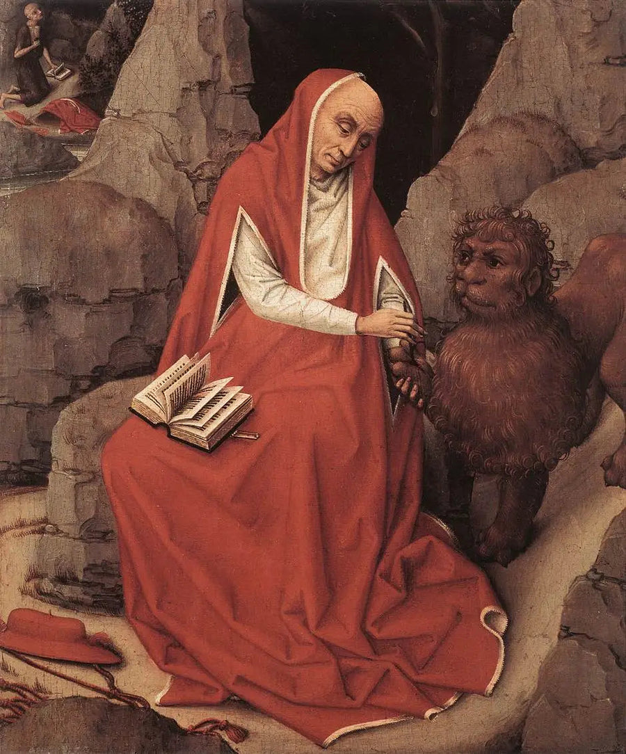 San Jerónimo y el león - Rogier van der Weyden